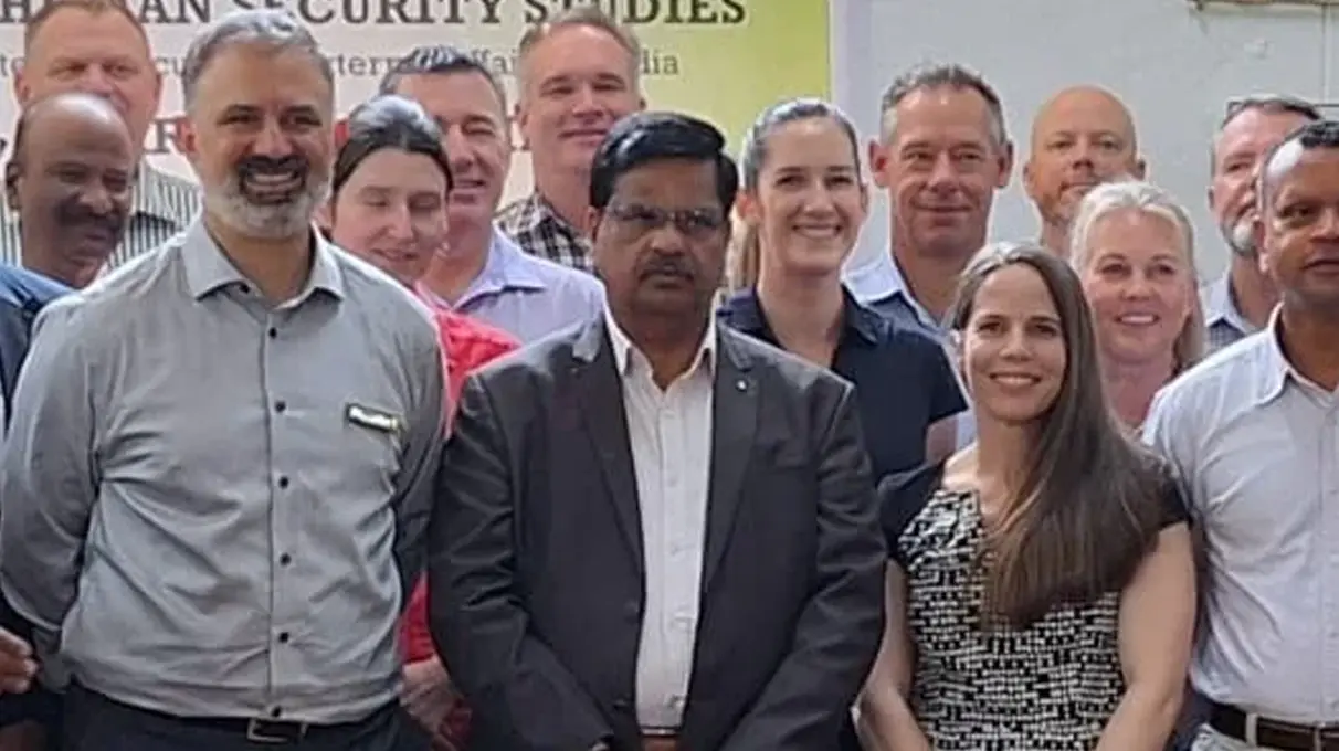 Prof. Balakista Reddy, Chairman, TGCHE, chaired and addressed an interactive session with senior military officers from Australia, New Zealand and others at the Centre for Human Security Studies(CHSS)